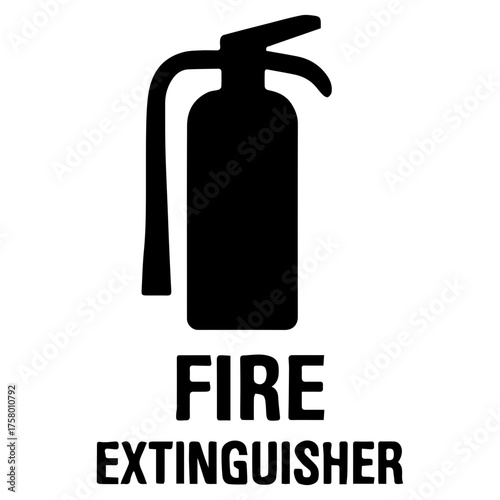 Fire extinguisher icon with transparent background — representing fire safety, emergency equipment, or firefighting preparedness.
