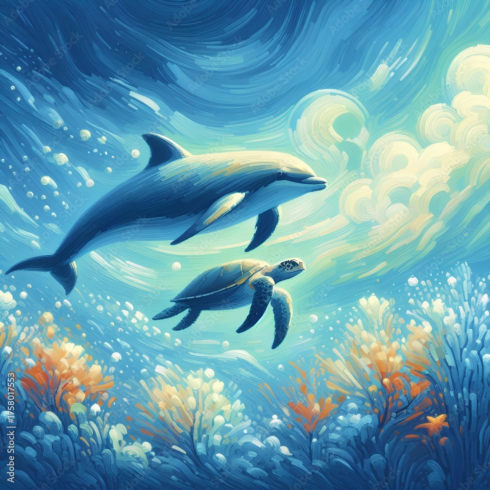Obraz premium Cute illustration of artwork