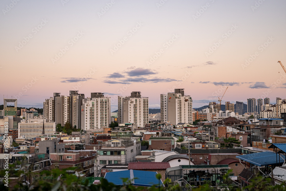 Naklejka premium urban city view 