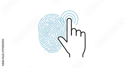 Finger Touching Digital Fingerprint for Authentication and Security.