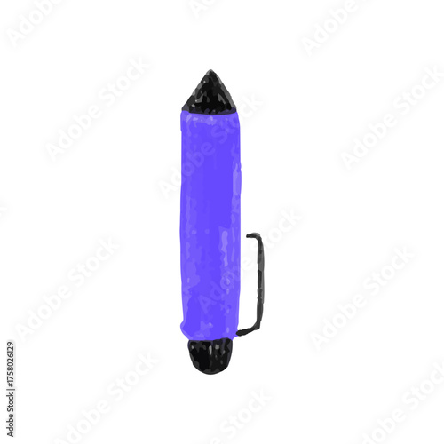 Back to school crayon element design. flower, lamp, star, library, book, apple, study lamp, paper plane, alarm.  cartoon back to school stickers