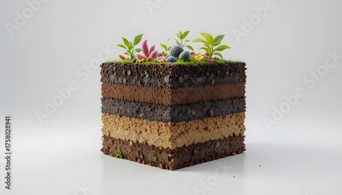 Soil Microbial Bioremediation Concept Illustration. bioremediation