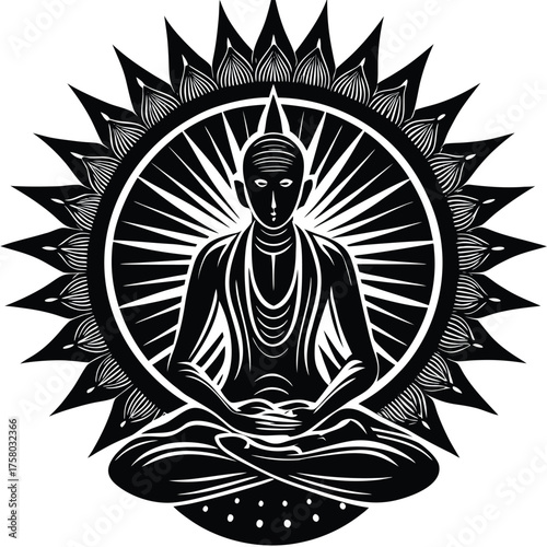 spiritual aura around a meditating figure (1).eps