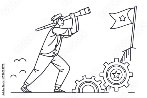 Line Art Corporate Essentials Icons