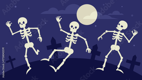 scary graveyard scene