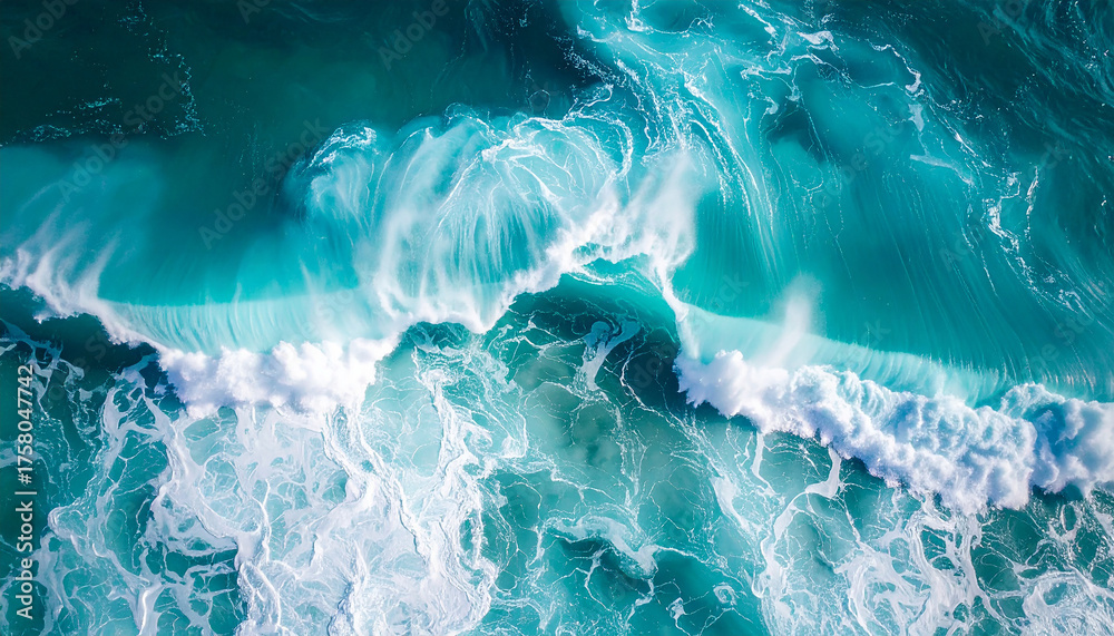 Fototapeta premium blue waves background