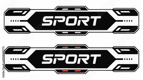 Sport-Themed Vector Graphic Design for Athletic Brands and Teams