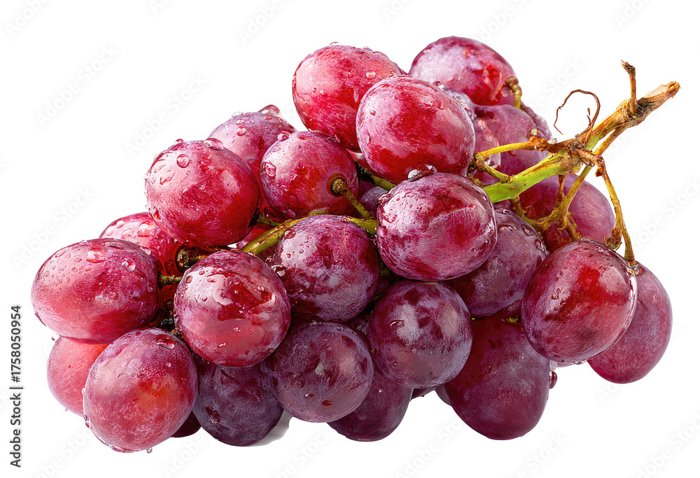 Fototapeta premium Close-up of a bunch of red grapes