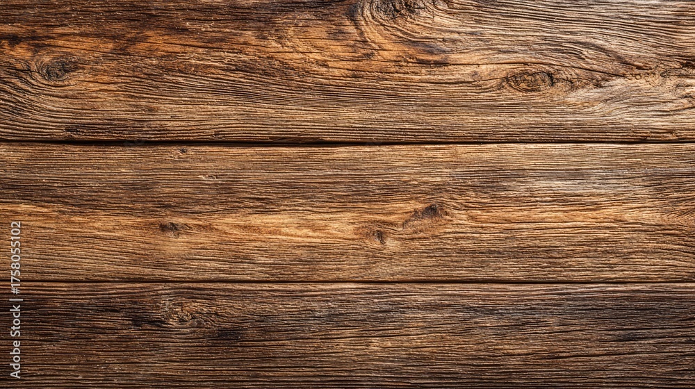 Naklejka premium a close up view of a rustic wood surface, likely a wall or piece of furniture, which exhibits a mix of weathered textures and natural wood grain