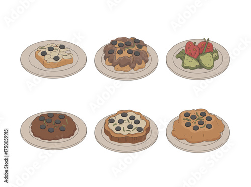 Variety of delicious sandwiches and appetizers arranged on plates beautifully