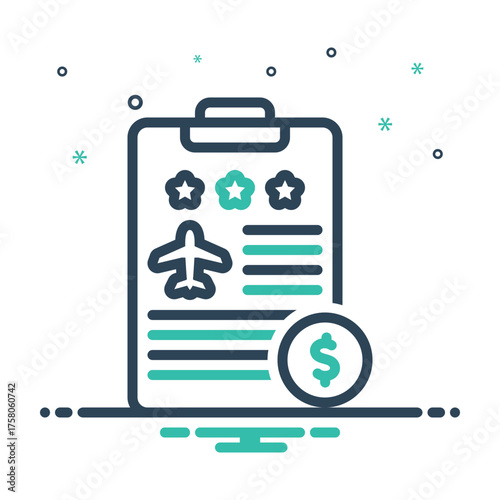 Mix icon for expense report