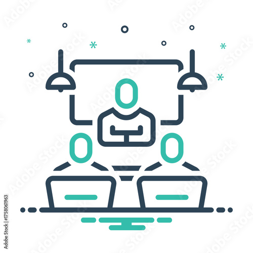 Mix icon for business meetings
