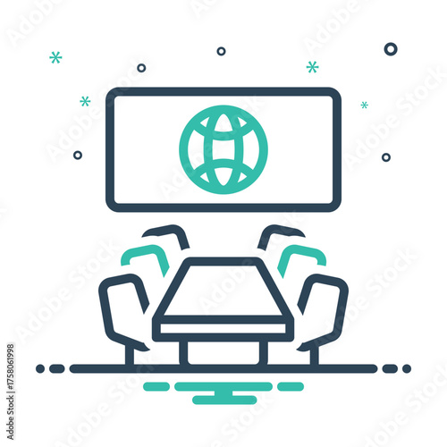 Mix icon for conference venue