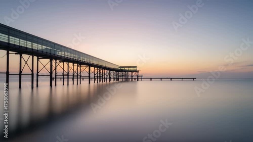 Wallpaper Mural sunset at the pier Torontodigital.ca