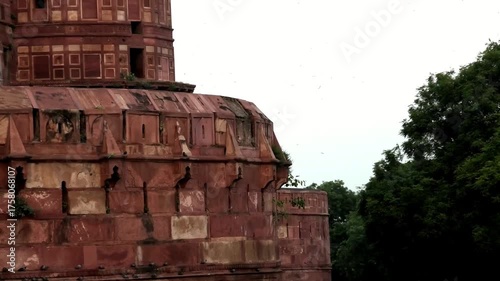 Exterior of Agra Fort (Qila Agra), Agra, Uttar Pradesh, India | UNESCO World Heritage Site