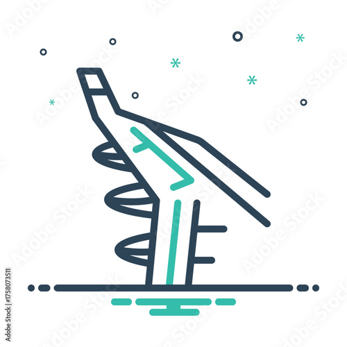 Mix icon for airplane wing