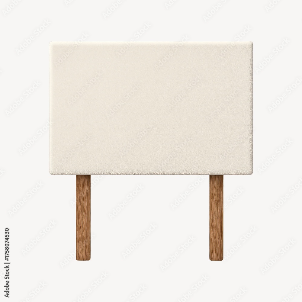 Fototapeta premium Blank sign with wooden stakes.