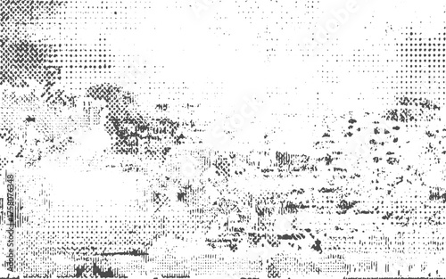 Abstract halftone dotted background. Grunge effect vector texture.Grunge real organic vintage halftone vector ink print background