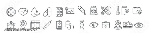 Set of medical vector illustration