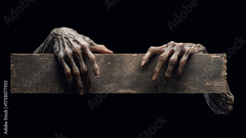 Zombie Hand Holding On Board Set