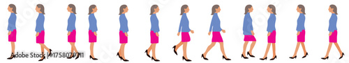 Walk Cycle Vector
