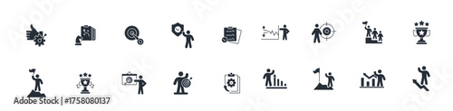  success icon set editable stroke linear style sign for use web