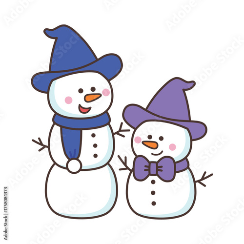 かわいい雪だるま