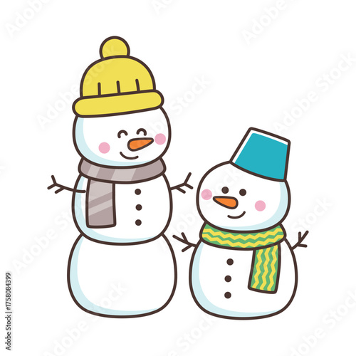 かわいい雪だるま