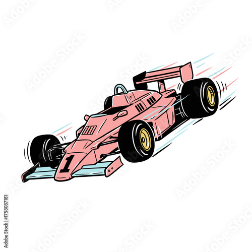 Super sports racing car. Automobile speed race poster. Race car racing. Racing club Illustration. Sports car drifting. Racing Team Design. Super Car Racing Illustration Design. Fast wheels challenge.