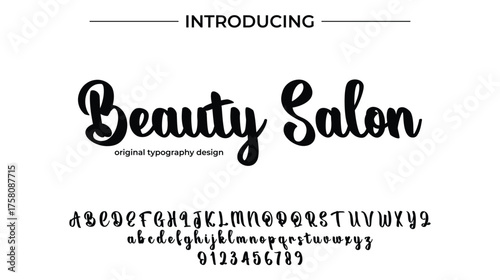 Beauty Salon - Elegant Script Font for Smooth Handwritten Design and Creative Typography