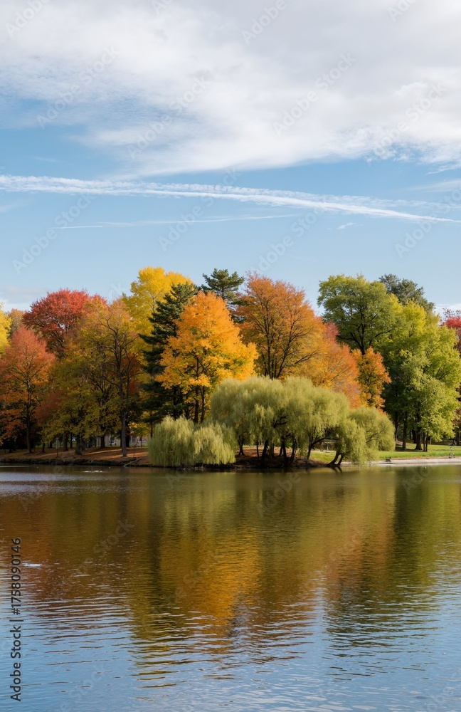 Fototapeta premium autumn in the park