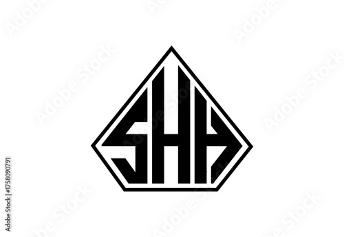 SHH Custom Monogram Logo Design| Modern creative monogram initials  logo Design.