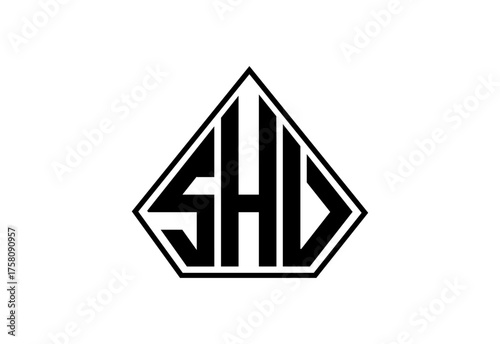 Free Download SHU Custom Monogram Logo Design| Modern creative monogram initials  logo Design. - GFXLoad