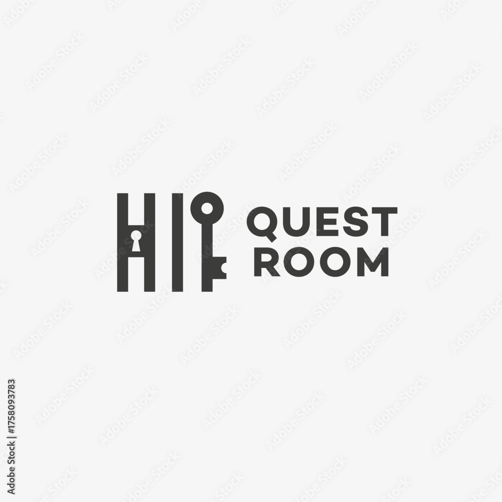 Fototapeta premium Quest room logo