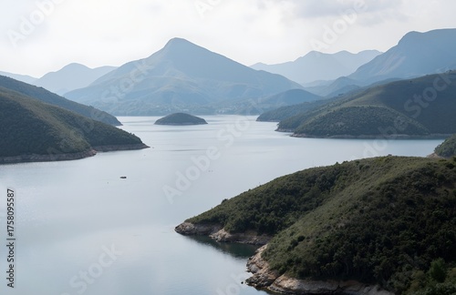 lake and mountains