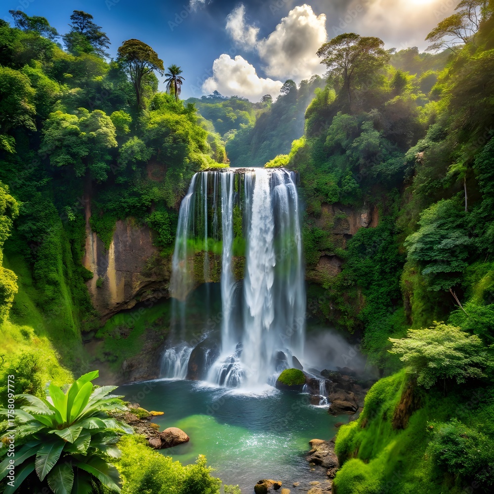 Fototapeta premium waterfall in the forest