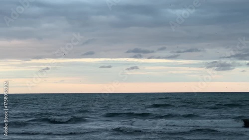 sunset over the sea