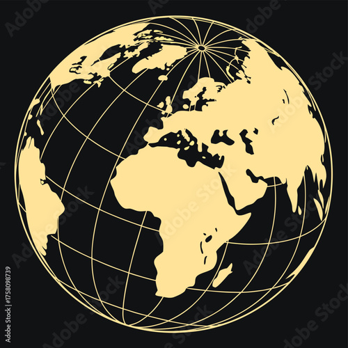 3D Earth globe map in plasticine soft render style, eco-friendly design, global awareness, Earth Day concept vector illustration.