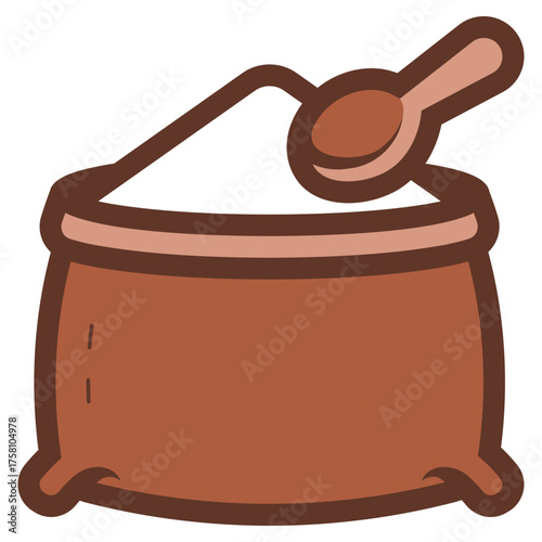 sugar sack with spoon icon