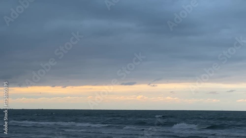 sunset over the sea