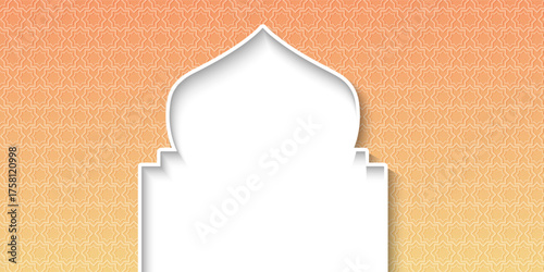 Islamic Pattern shadow, Islamic template abstract background for Eid mubarak, celebration of Islamic, festival, holidays.
Set of Ramadan Kareem banner, poster, greeting card, cover design with mosque,