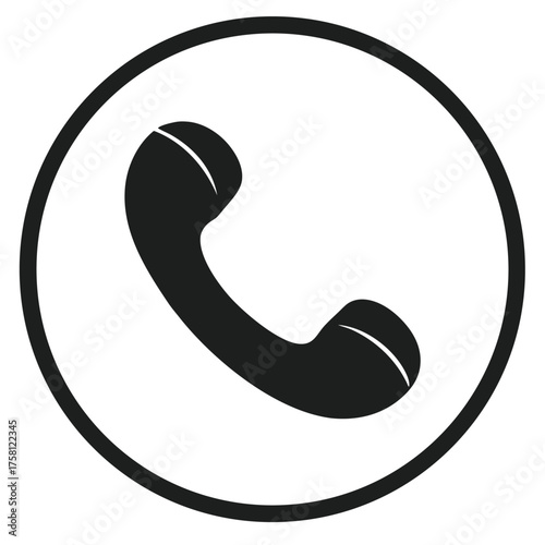 Classic Telephone Icon – Communication Symbol Vector