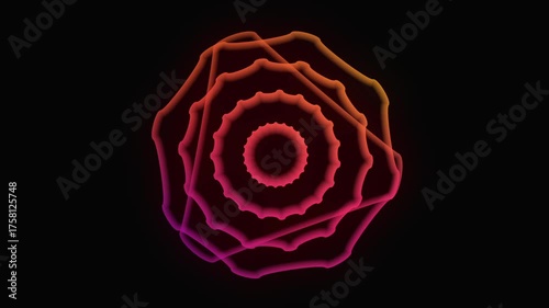 Abstract animation, background with color random effect, 4k seamless looped video