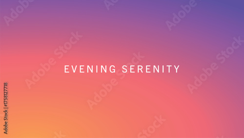 Evening-inspired gradient with soft warm to cool color transition