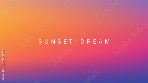 Warm gradient background with vivid sunset-inspired abstract color blend
