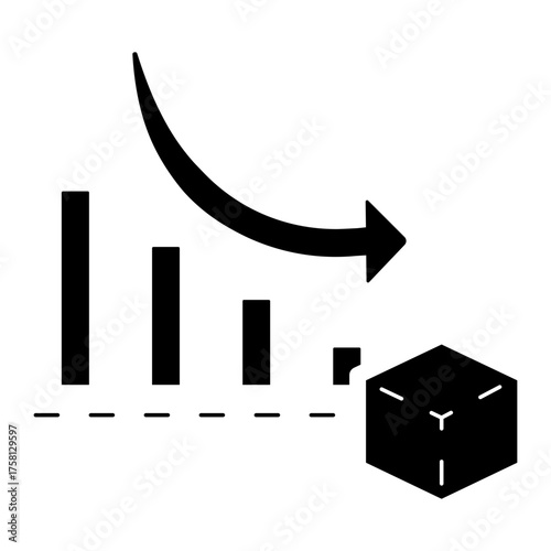 decrease sugar intake glyph icon