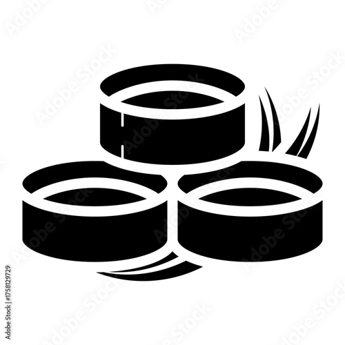palm sugar glyph icon