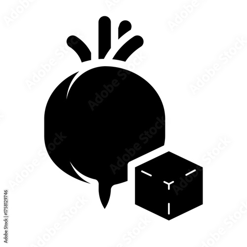 sugar beet glyph icon