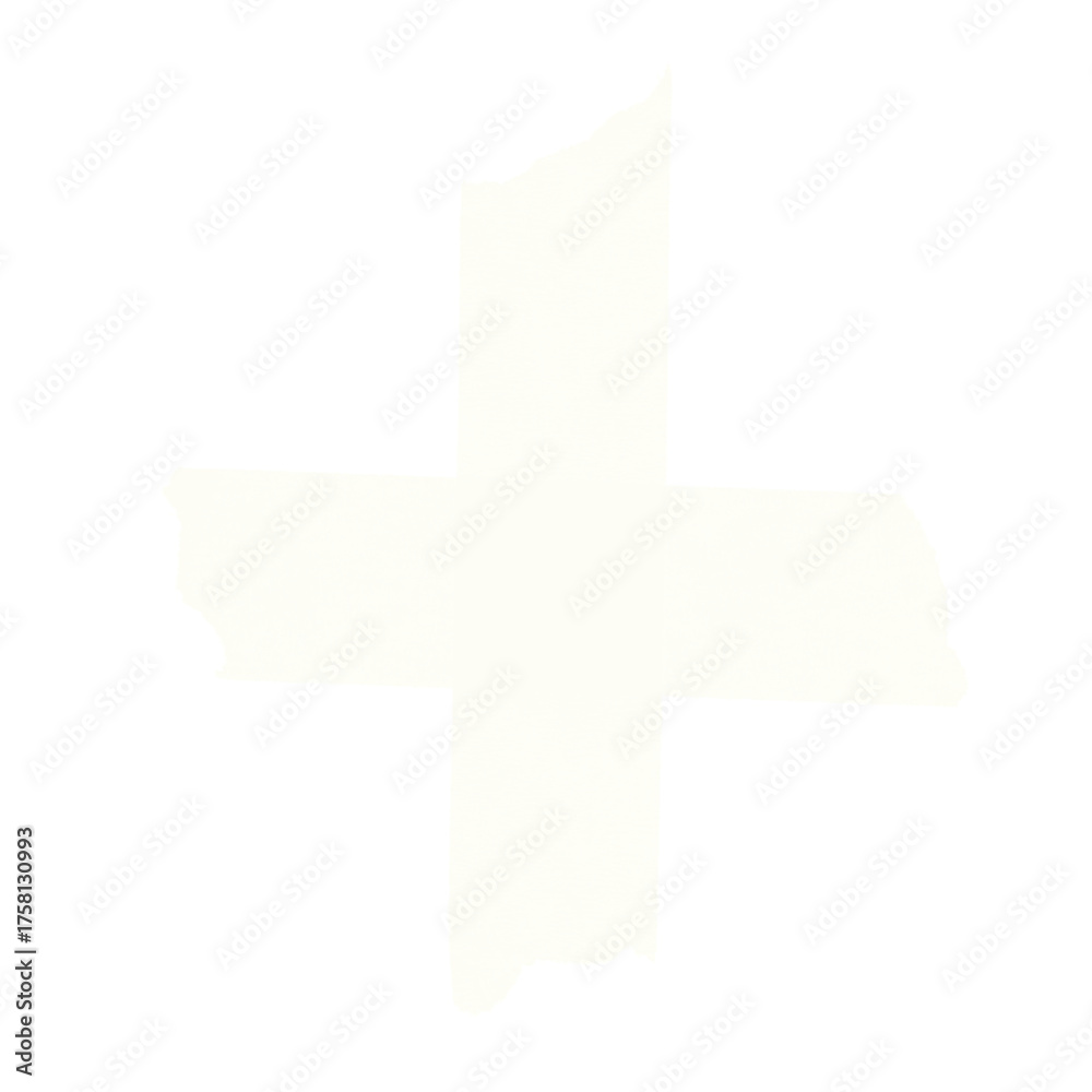Obraz premium White masking tape cross
