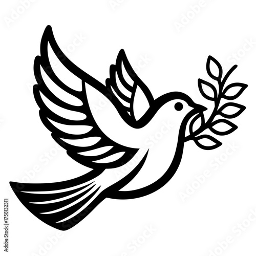 dove with peace sign
